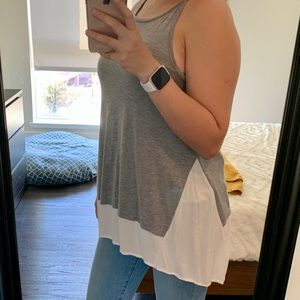 Poof! - Nordstrom / Gray Tank Top w/ white bottom